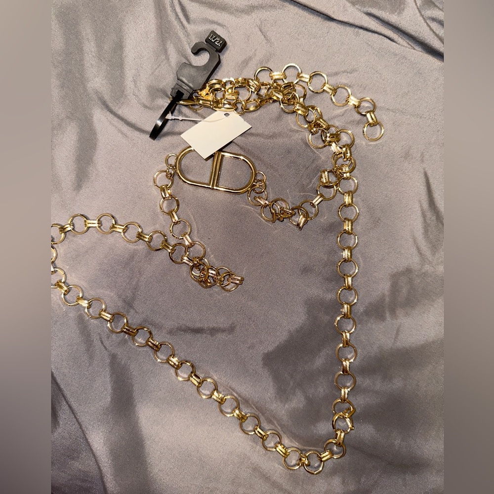 Plus size gold belt